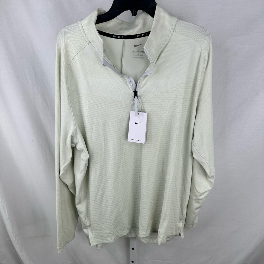 NWT Nike Men's Sage Green Golf Shirt - Size L